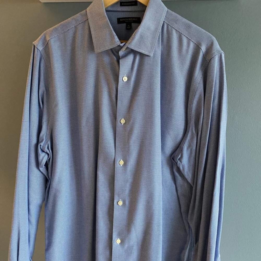 Banana Republic Mens XL Camden Fit Dress Shirt